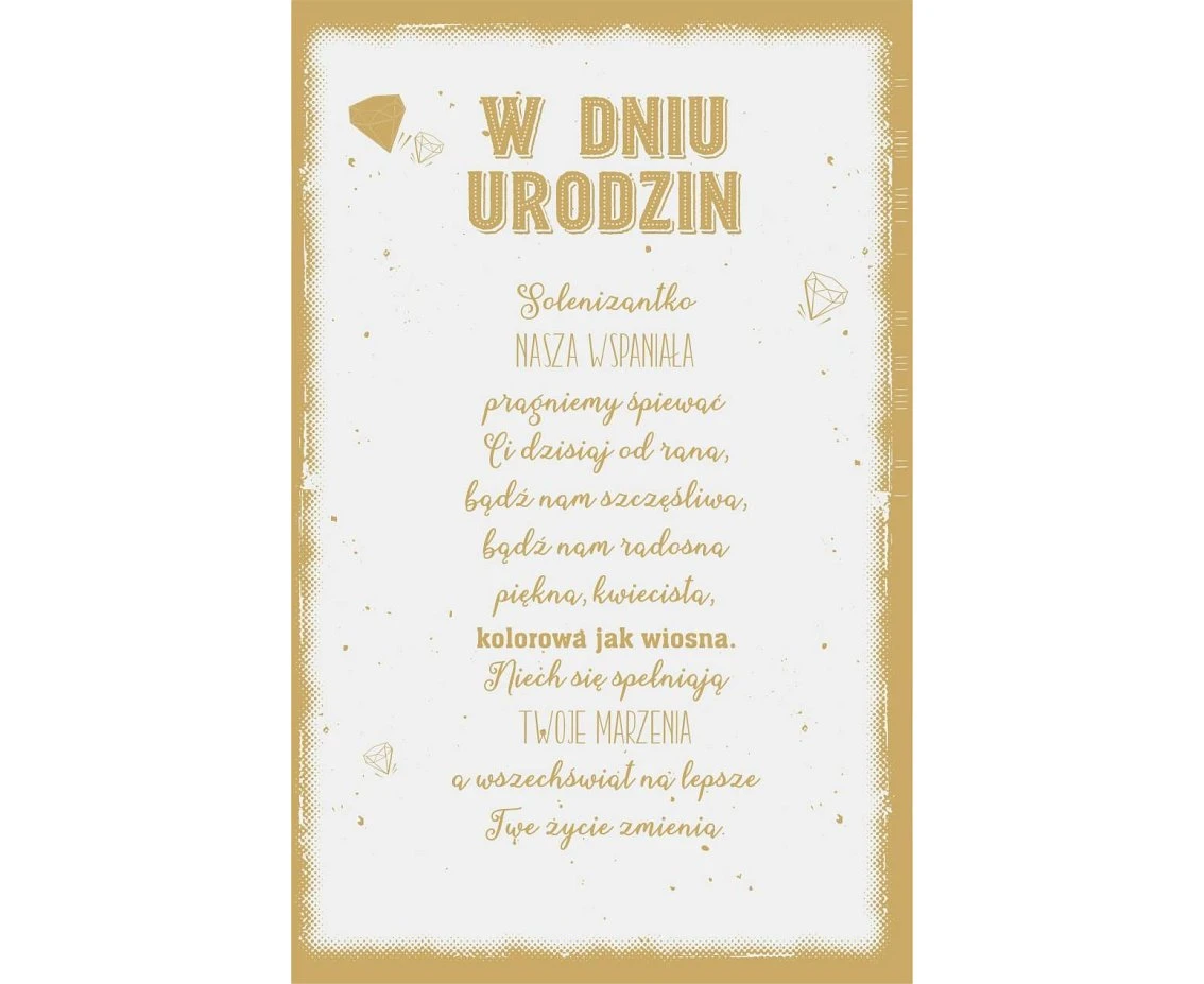 Kartka Urodzinowa, Kobieta w morzu, 13x20,5 cm